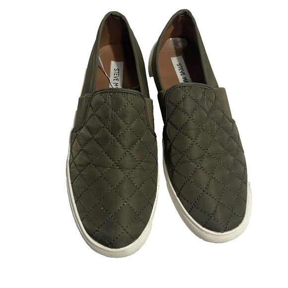 Steve Madden Ennore Quilted Slip‑On Sneakers Green Quilted Slip-On Size 8 - Picture 2 of 10